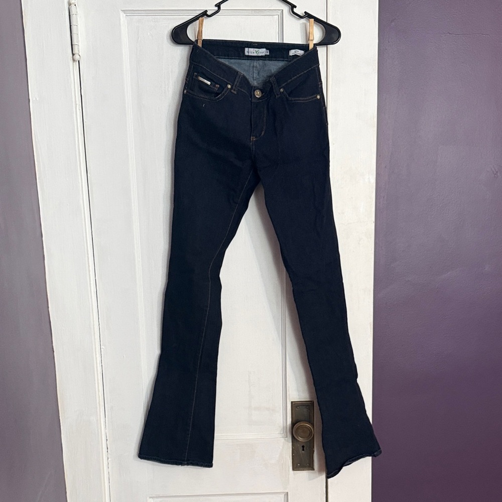 Women's Beija-Flor Boot Cut Jeans - Dark Blue